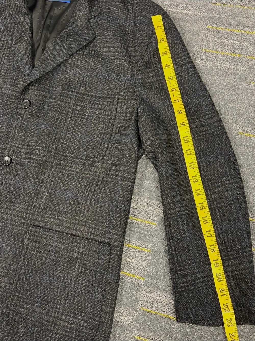Pendleton Men’s Glen Plaid Wool Blazer Jacket Men’s Size Large 3 Button Pockets
